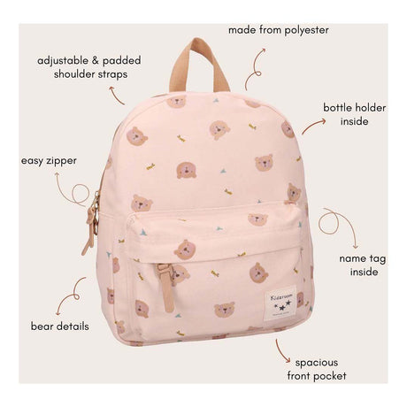 Mochila Kidzroom pequeña historia - beige
