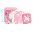 Fiambrera Vadobag Fun Fresh Bites Unicornio - 3 piezas.