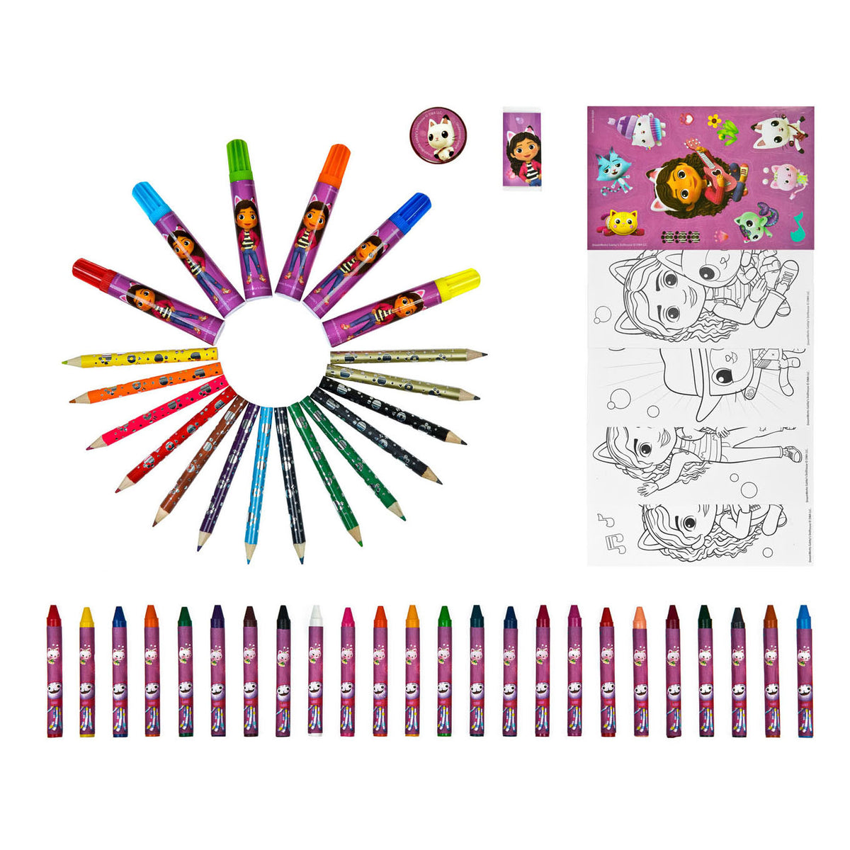Caso de color de Gabby's Dollhouse, 51dlg.