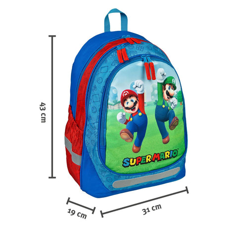 Mochila escolar encubierta de super mario