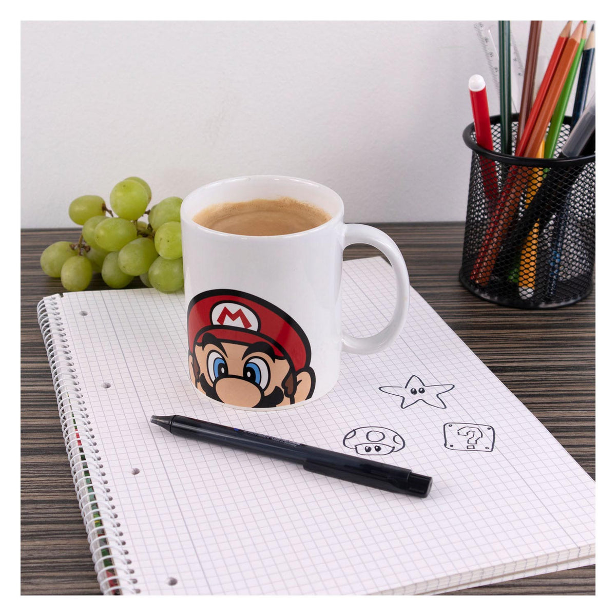 Taza de super mario encubierto