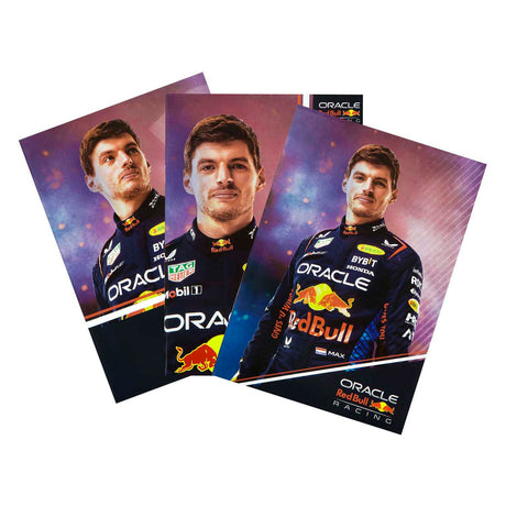 Juego de cuadernos encubiertos red bull racing max verstappen, 3 piezas.
