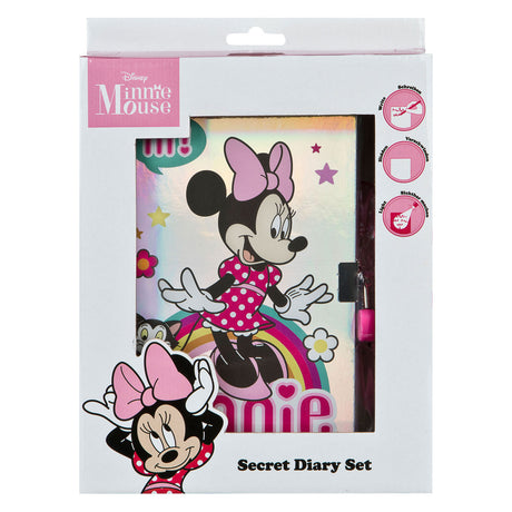 Diario secreto encubierto Minnie Mouse con Pen UV-Pen