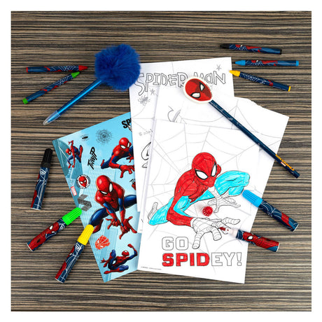 Conjunto de color encubierto Spiderman en la mochila