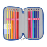 Estuche para lápices de 3 compartimentos con relleno de puntadas Undercover