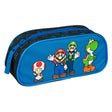 Estuche escolar undercover super mario azul con cremallera