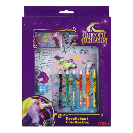 Caja de manualidades Undercover Unicorn Academy, 21 piezas