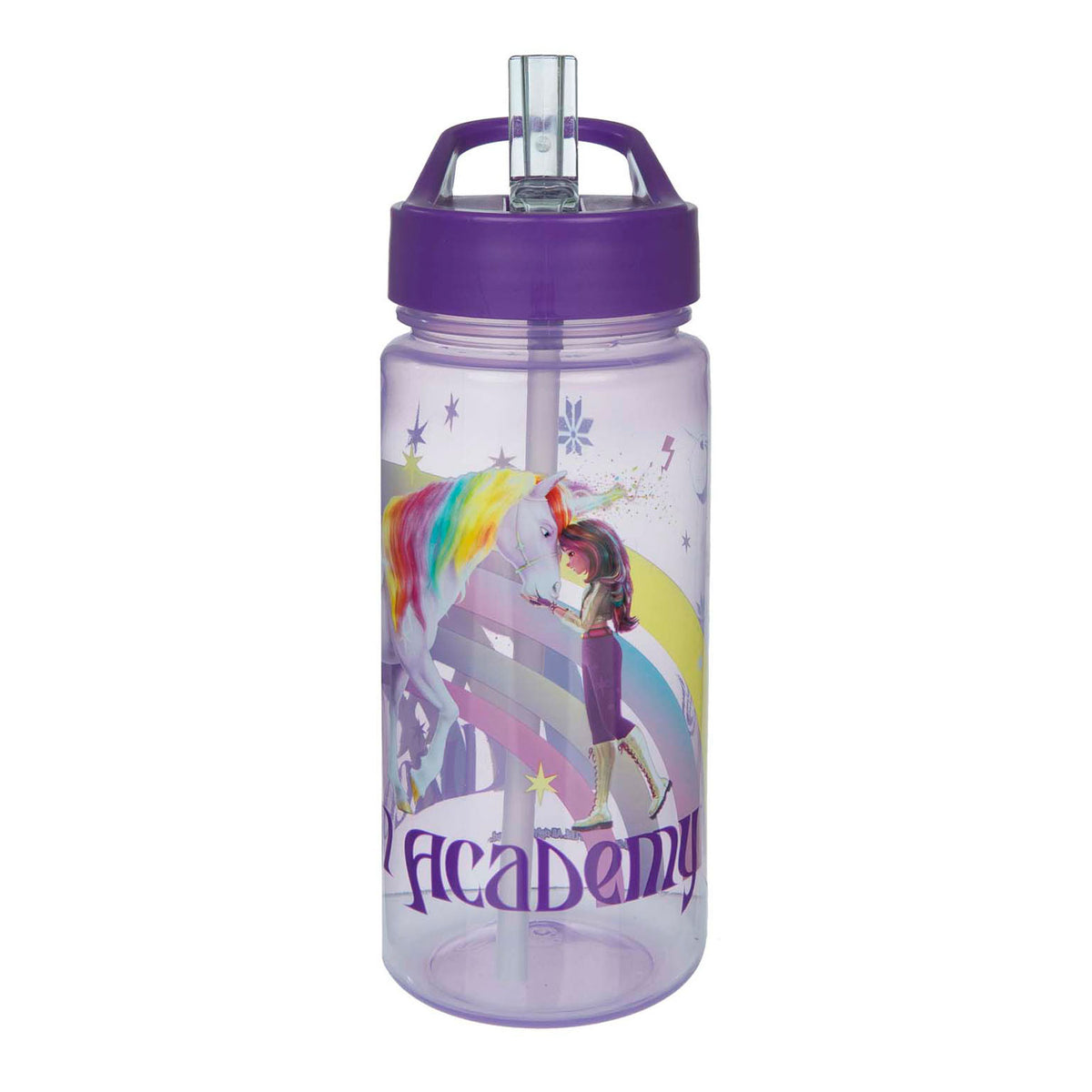 Vaso Undercover Unicorn Academy de 500 ml con diseño de arcoíris de unicornio.