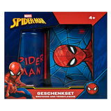 Lonchera encubierta y botella para beber de Spiderman.