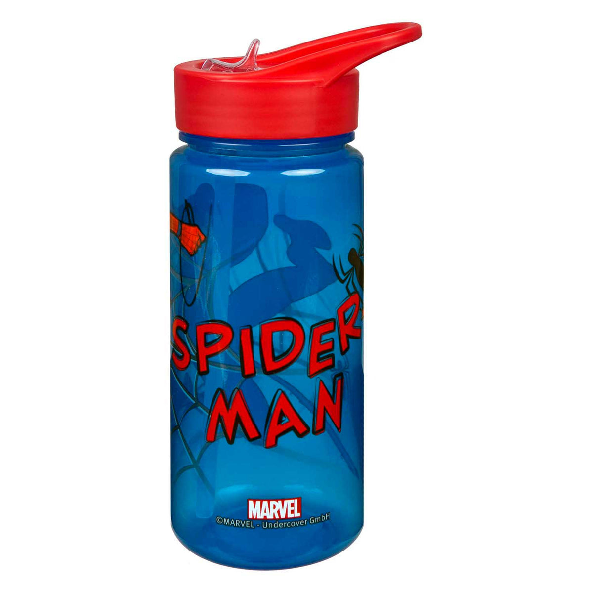 Lonchera encubierta y botella para beber de Spiderman.