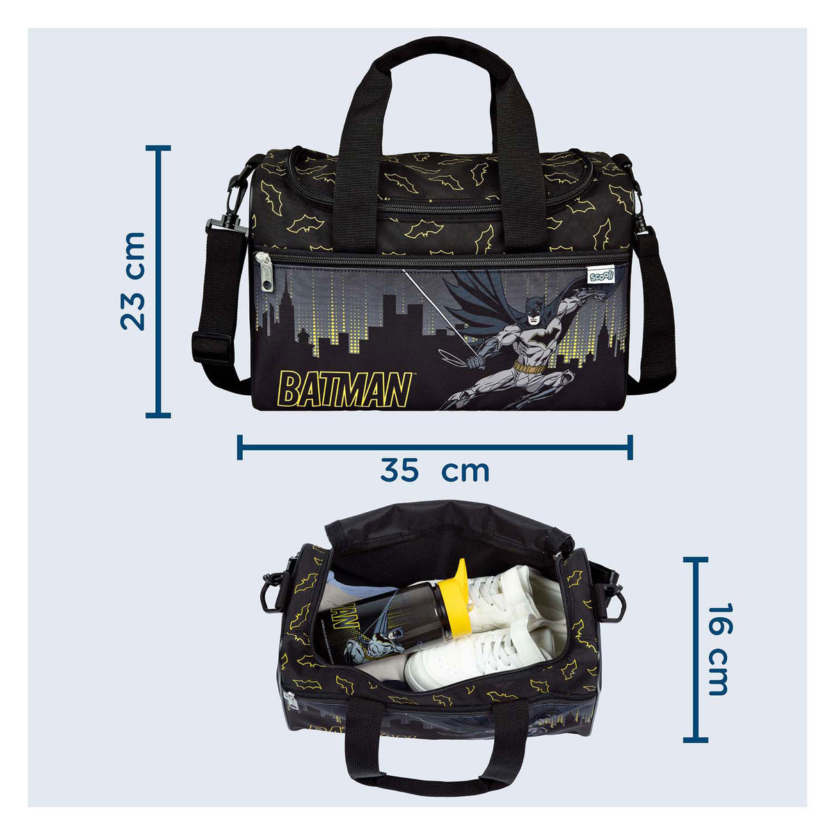 Bolsa deportiva encubierta batman