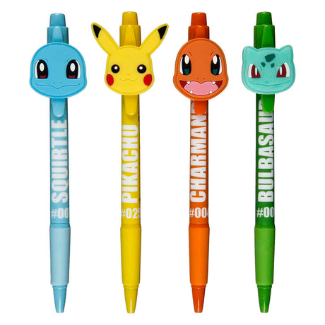 Juego encubierto de bolígrafos pokemon, 4 uds.