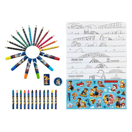 Estuche para colorear Paw Patrol - 44 uds.