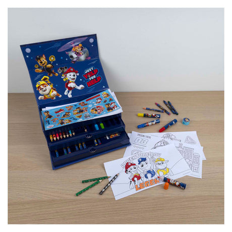 Estuche para colorear Paw Patrol - 44 uds.