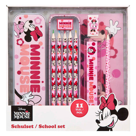 Juego de papelería Disney Minnie Mouse - 11 piezas.