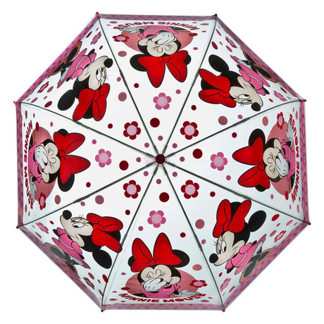 Paraguas transparente encubierto minnie mouse