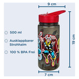 Botella aerodinámica encubierta Marvel Avengers - 500ml