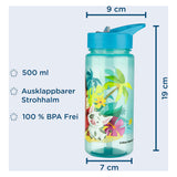 Serie Disney vaiana - botella de agua - 500ml - material seguro - énfasis en principales cifras salariales