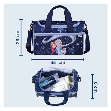 Bolsa de deporte undercover Disney Frozen con 2 compartimentos de almacenamiento