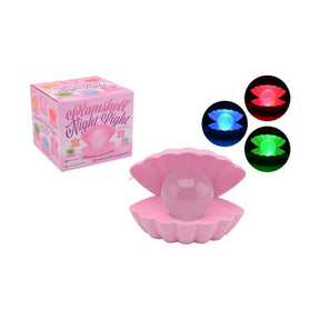 Lámpara de noche Johntoy perla rosa con conexión USB