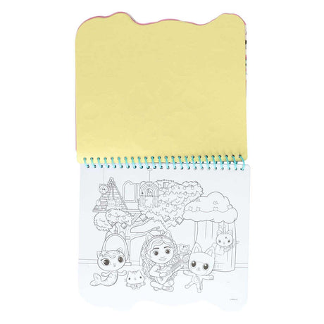 Bloque para colorear de la casa de muñecas de Toyland Gabby con rotuladores y plantillas