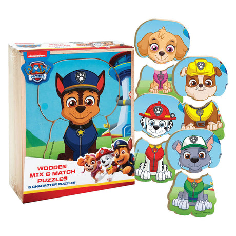Rompecabezas de madera de patrulla canina sin marca sin marca - combinación de combinaciones