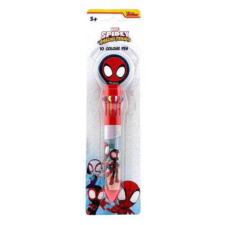 Bolígrafo Toyland Spidey de 10 colores con adorno