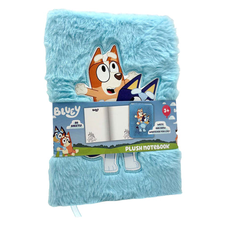 Cuaderno de peluche azulado de Toyland