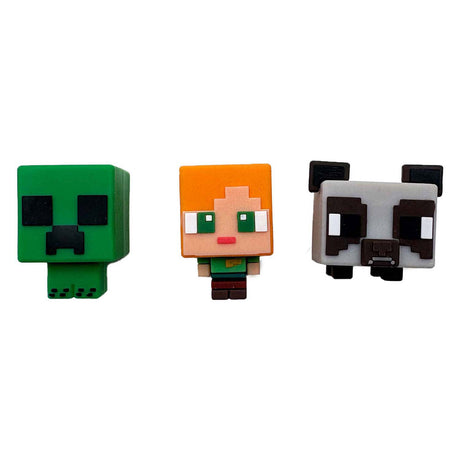 Gomas de borrar 3d toy land minecraft, 3 partes.