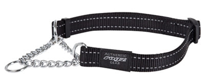 Rogz para perros FanBelt Halfslip Collar Black