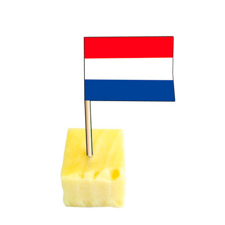 Palitos de cóctel Folat bv bandera holandesa, 50 uds.