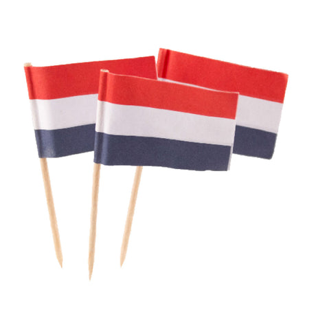 Palitos de cóctel Folat bv bandera holandesa, 50 uds.