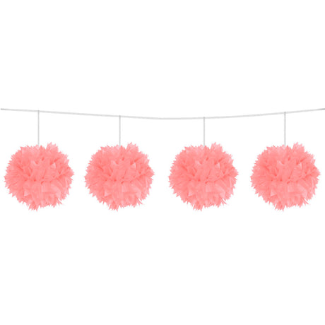 Guirnalda de pompones rosa Folat bv
