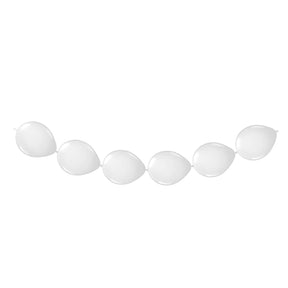 Globos con botones blancos Folat bv, 8 uds.
