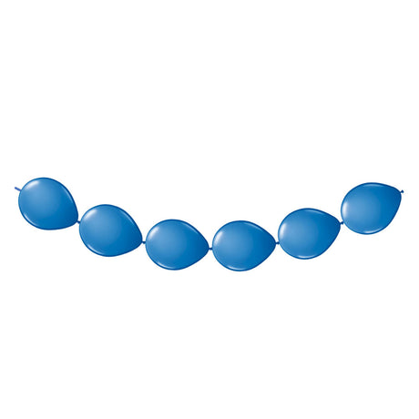 Globos con botones azules Folat bv, 8 uds.