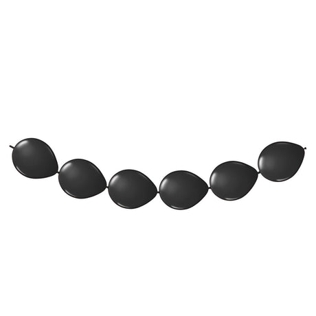 Globos con botones negros Folat bv, 8 uds.