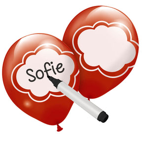 Globos para escribir de colores Folat bv, 6 uds.