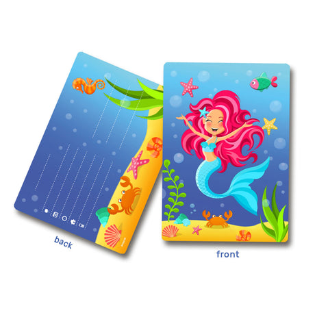 Folat bv invitaciones sirena, 8 uds.