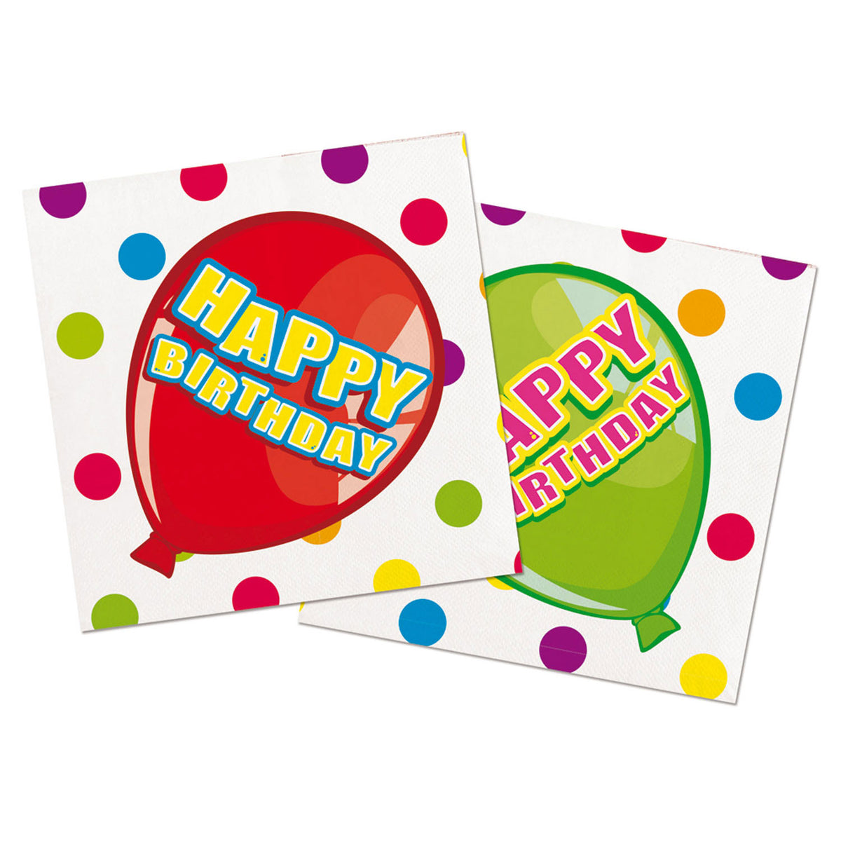 Servilletas de feliz cumpleaños Folat bv, 16 uds.