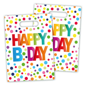 Folat bv bolsas dispensadoras de confeti feliz cumpleaños, 8 uds.