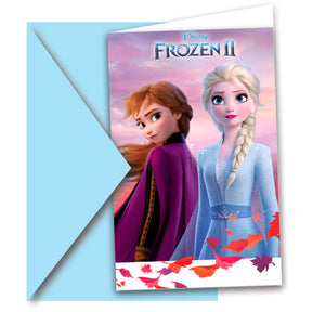 Folat bv disney frozen 2 invitaciones, 6 uds.