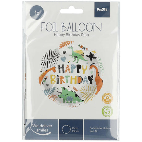 Folat bv globo foil dinosaurio 45 cm