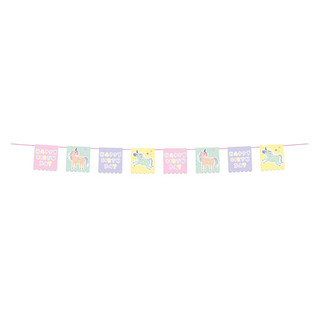Folat bv línea de bandera unicornios arcoiris, 6m