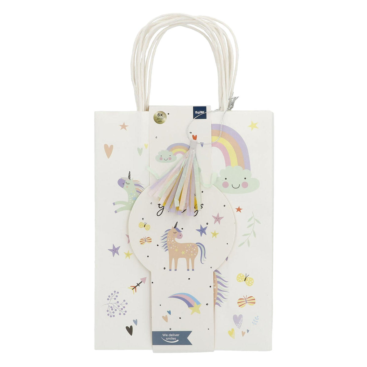 Bolsas dispensadoras Folat BV Unicornios Arcoíris, 6 uds.