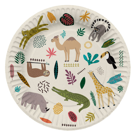 Platos de fiesta Folat bv zoo, 8 uds.