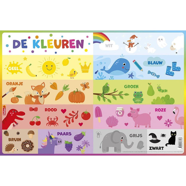 Alfombra educativa Deltas - los colores 47,5x32cm