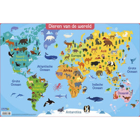 Alfombra educativa Deltas - animales del mundo 47,5x32cm