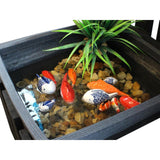 Gerkimex pez flotante 6cm 2 tipos blanco o naranja
