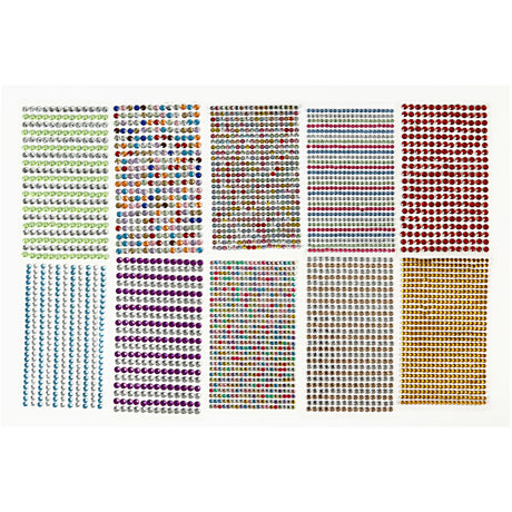 Empresa creativa https: www.cchobby.nl stick-on-strassteen-d-4-6-mm-sheet-16x9-5-cm-diverse-colors-10-sheet-1-box