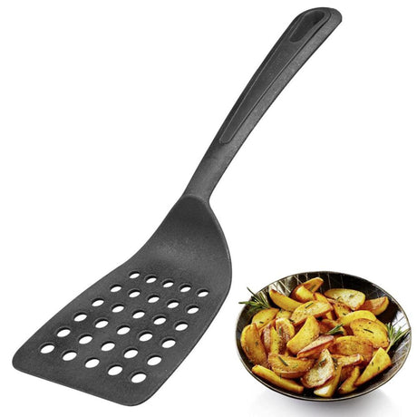 Espátula Westmark, superficie de apoyo ancha y borde aplanado especial, plástico, suave, negro, 28372270